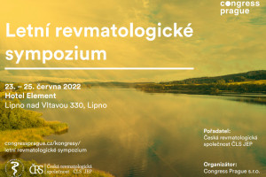 Letní revmatologické sympozium proběhne 23. – 25. června 2022