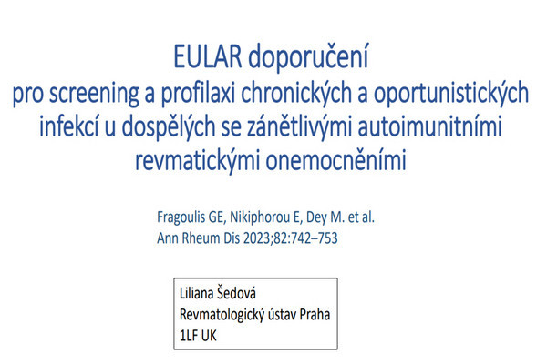 Screening a profylaxe oportunních infekcí při systémové antirevmatické terapii